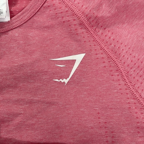 Gymshark Pink Vital Seamless Long Sleeve Workout Top - Picture 4 of 8